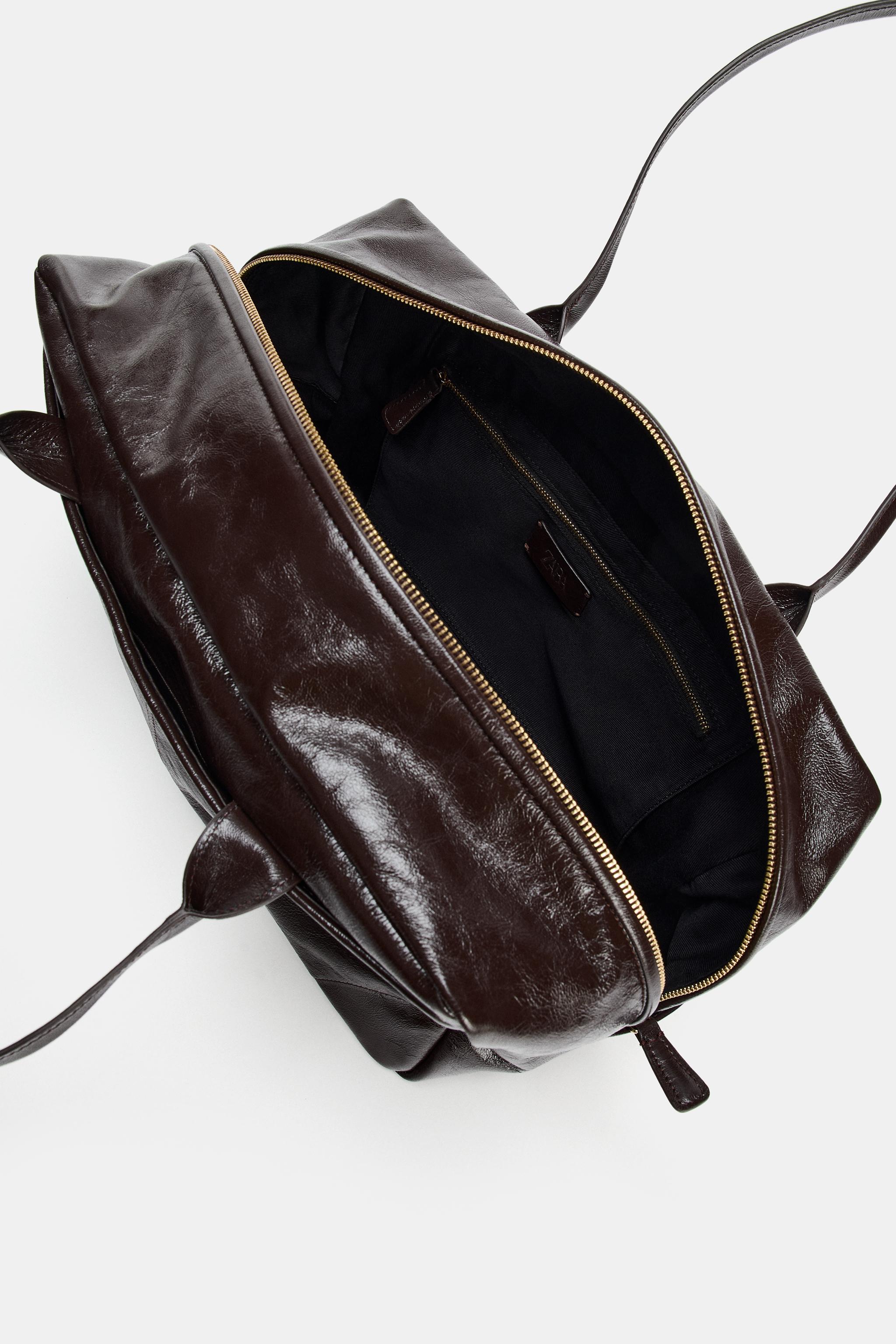 MAXI LEATHER BOWLING BAG